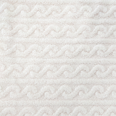 Chăn trắng sang trọng Shu Velveteen vải 270 GSM Sherpa mềm mại cho bộ đồ ngủ mùa đông