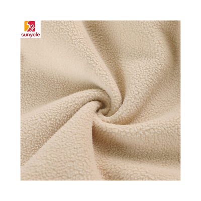 Vải lông cừu dệt kim 100% Polyester Micro mềm chống tĩnh điện 250GSM