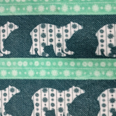 Thỏ in Chất liệu lông giả màu xanh lá cây sang trọng 330gsm 150D