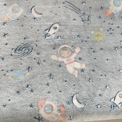 100% Polyester Flannel Fleece Vải 150D 350gsm cho Chăn ấm