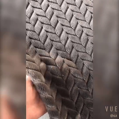 Jacquard 250gsm Vải Flannel mềm 150D cho chăn ấm