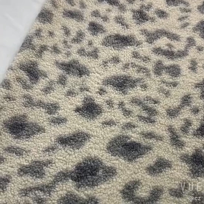 100% Polyester In Sherpa Fleece Vải 150D 288F 300gsm cho Túi Ghế Pijams