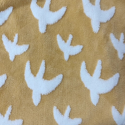 Jacquard Shu Velveteen Vải 300gsm cho Áo khoác Sofa Vải 100% Polyester Plush Fleece