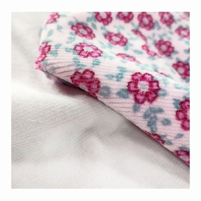 Vải nhung Jacquard Velour in hoa 310gsm 100% Polyester