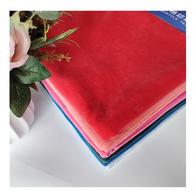 240gsm Velour Vải nhung CVC80 CVC20 trơn 32S 100D