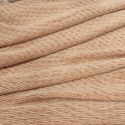 Váy Crepe Vải siêu mềm 300 Gsm Vải thun Polyester có nếp nhăn xếp li