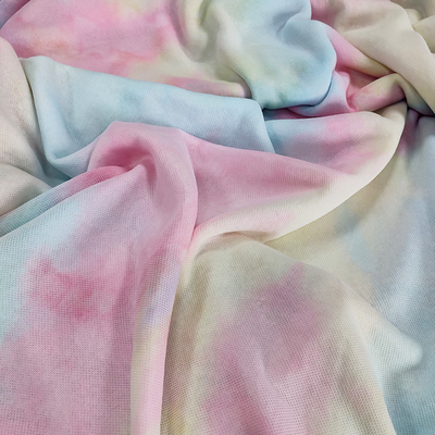 Buộc thuốc nhuộm Sherpa Vải nỉ 280 Gsm 100% Polyester đầy màu sắc cho áo choàng