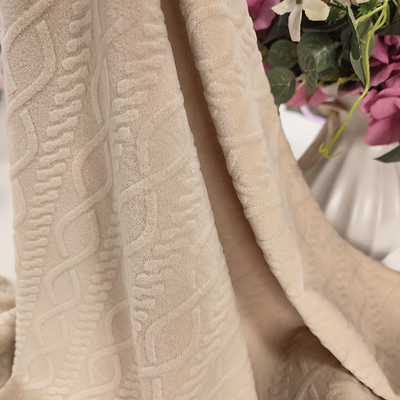 Vải siêu mềm có thể tùy chỉnh Nhung cắt vải đặc biệt 100% Polyester dệt tại nhà