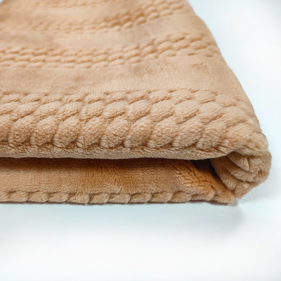 Vải nỉ Jacquard Flannel thời trang 320 Gsm 150D cho đồ ngủ