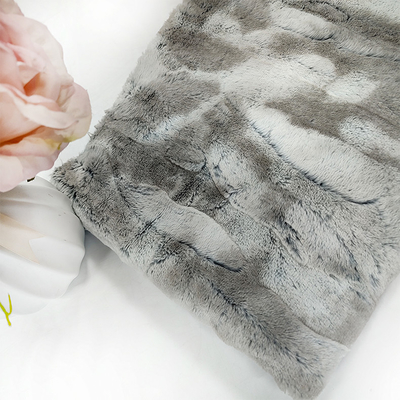 380GSM Chăn Faux Fur Vải 100% Polyester Pv Fleece