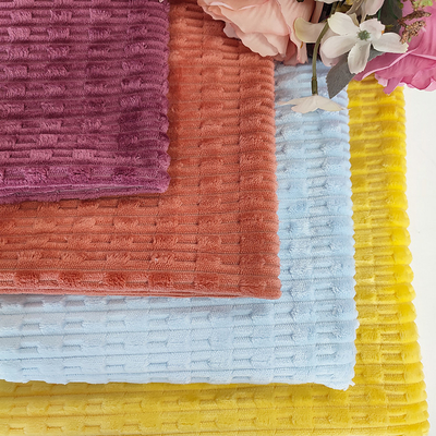 240GSM Flannel Fleece Jacquard Vải Polyester Đồ ngủ Gối
