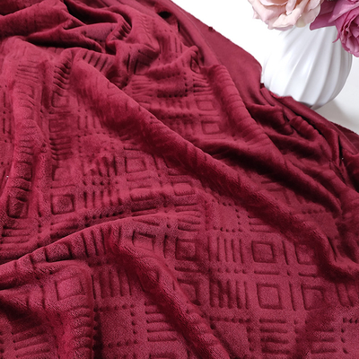 Vải lông cừu polyester Flannel thoáng khí mềm mại 240gsm cho gối Bộ đồ ngủ