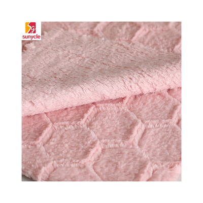 Mềm 220gsm Shu Velveteen Vải dệt kim trơn hòa tan trong nước