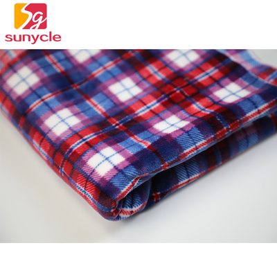 Vải nỉ siêu nhỏ 280gsm được in kẻ sọc cho khăn may mặc