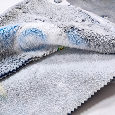 100% Polyester Flannel Fleece Vải 150D 350gsm cho Chăn ấm