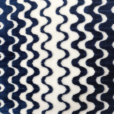 Cationic Jacquard Flannel Fleece Vải 260gsm cho Chăn ấm Trang chủ Dệt may