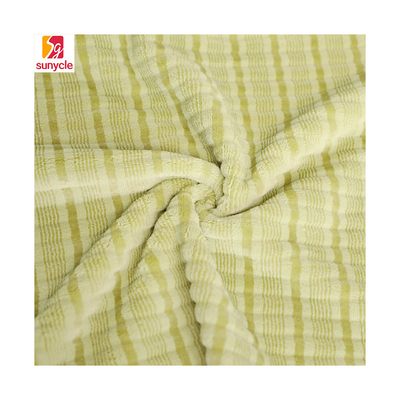 Cationic Sheared Flannel Fleece vải 280gsm 150D cho chăn đồ chơi Pyjama