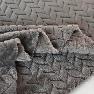 Jacquard 250gsm Vải Flannel mềm 150D cho chăn ấm