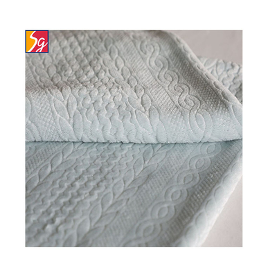 Vải mền mềm 200gsm dệt kim nổi 58 '' 60 "