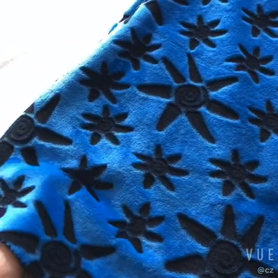 Double Side Flannel Fleece Vải mềm in Sheared cho Bộ đồ giường Chăn ngủ