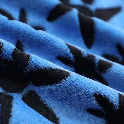 Double Side Flannel Fleece Vải mềm in Sheared cho Bộ đồ giường Chăn ngủ