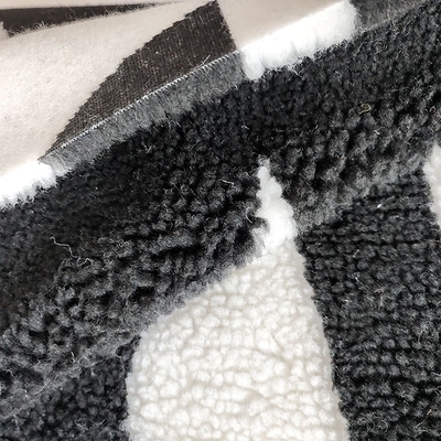 650gsm 100% Polyester Vải nỉ Sherpa mềm cho áo khoác Túi xách Sợi nhuộm