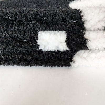 650gsm 100% Polyester Vải nỉ Sherpa mềm cho áo khoác Túi xách Sợi nhuộm