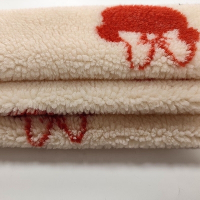 100% Polyester Sherpa Vải Sợi nhuộm Jacquard 650gsm 288F