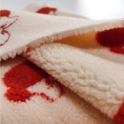100% Polyester Sherpa Vải Sợi nhuộm Jacquard 650gsm 288F