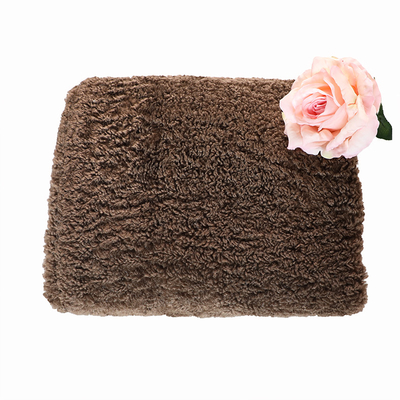 Màu rắn Faux Sherpa Fleece Vải Gấu bông 300gsm Áo khoác ngoài trời ấm áp