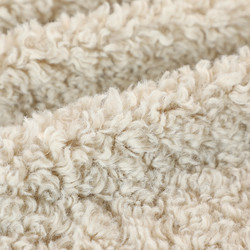 Màu rắn Faux Sherpa Fleece Vải Gấu bông 300gsm Áo khoác ngoài trời ấm áp