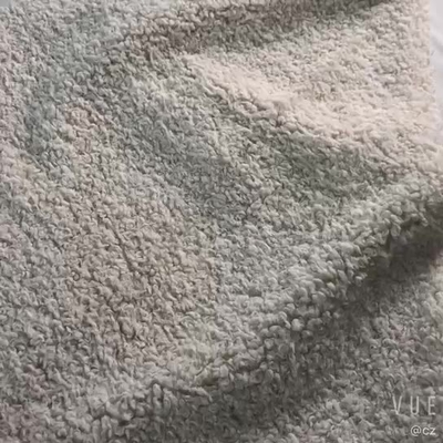 Vải Sherpa xoăn rắn có thể giặt được cho mùa đông Áo khoác ấm Chăn chăn gối