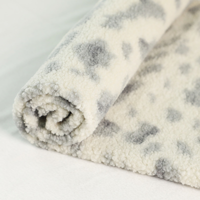 100% Polyester In Sherpa Fleece Vải 150D 288F 300gsm cho Túi Ghế Pijams