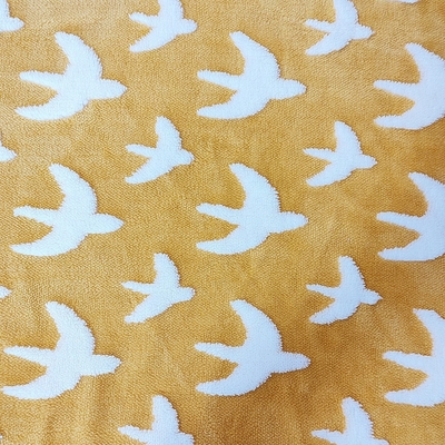 Jacquard Shu Velveteen Vải 300gsm cho Áo khoác Sofa Vải 100% Polyester Plush Fleece