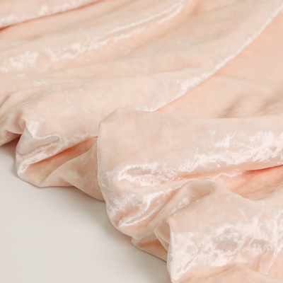 Vải nhung hồng Spandex Polyester 150D 288F 240gsm