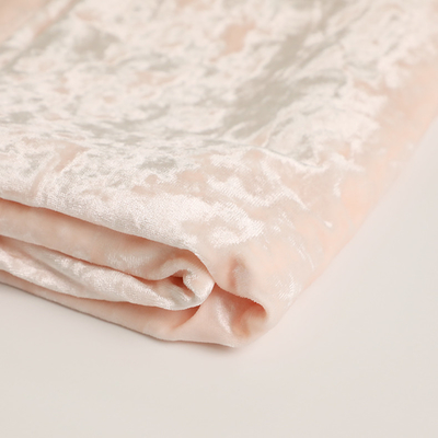 Vải nhung hồng Spandex Polyester 150D 288F 240gsm