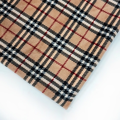 240gsm Vải Flannel siêu mềm 288F Polyester Spandex cho giày Bọc ghế sofa