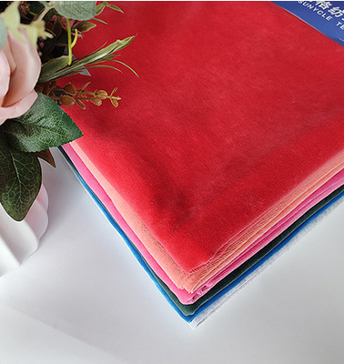 240gsm Velour Vải nhung CVC80 CVC20 trơn 32S 100D
