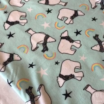 Phim hoạt hình in Velour Vải nhung 150gsm Polyester