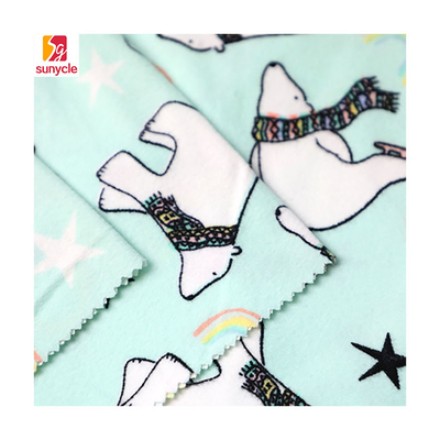 Phim hoạt hình in Velour Vải nhung 150gsm Polyester