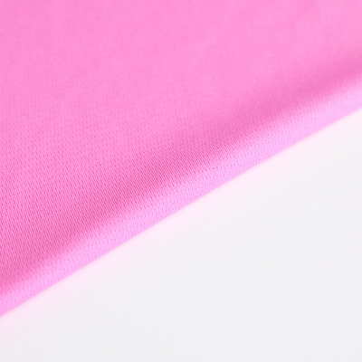 Áo thun dệt kim đơn vải cotton 100gsm màu hồng trơn