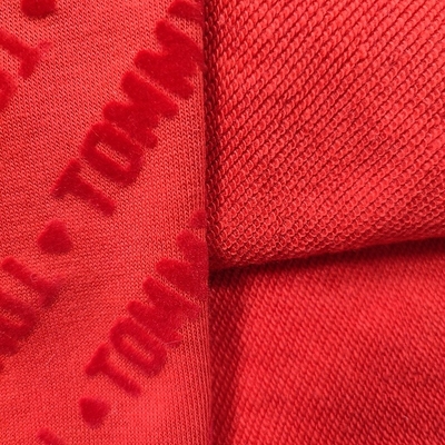 95% cotton 5% Polyester Vải Terry Pháp 310gsm cho áo len