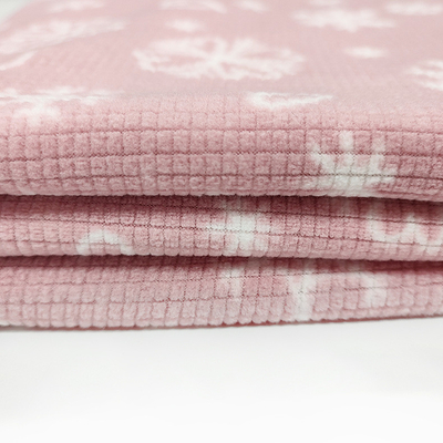 Vải Jacquard mềm in màu hồng siêu nhỏ 160gsm