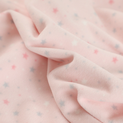 100% Polyester Vải Polyester chải mềm được in hai mặt