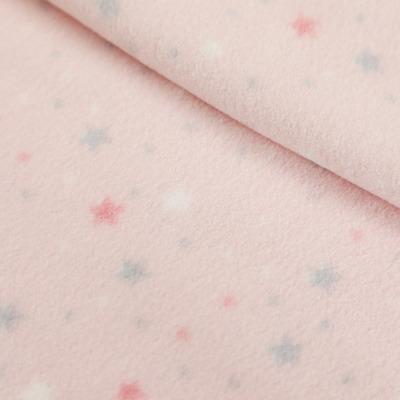 100% Polyester Vải Polyester chải mềm được in hai mặt