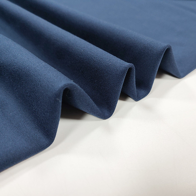 100% cotton Interlock Vải 250gsm Màu rắn cho quần áo Quần áo thể thao