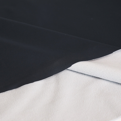 Vải dệt thoi trang chủ màu đen và trắng ngoại quan 288F Jacquard Micro Polar Fleece